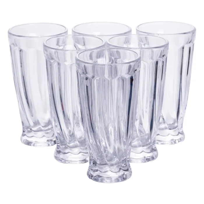Набір глечик 1 л зі склянками 6 (шт) по 300 мл для напоїв Прозорий HP-19-24 (HP-19-24) - зображення 2