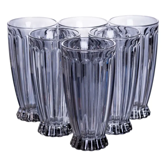 Набір глечик 1 л зі склянками 6 (шт) по 300 мл для напоїв, лимонадів, соку, води, мохіто Сірий HP-19-2080G (HP-19-2080G) - изображение 5