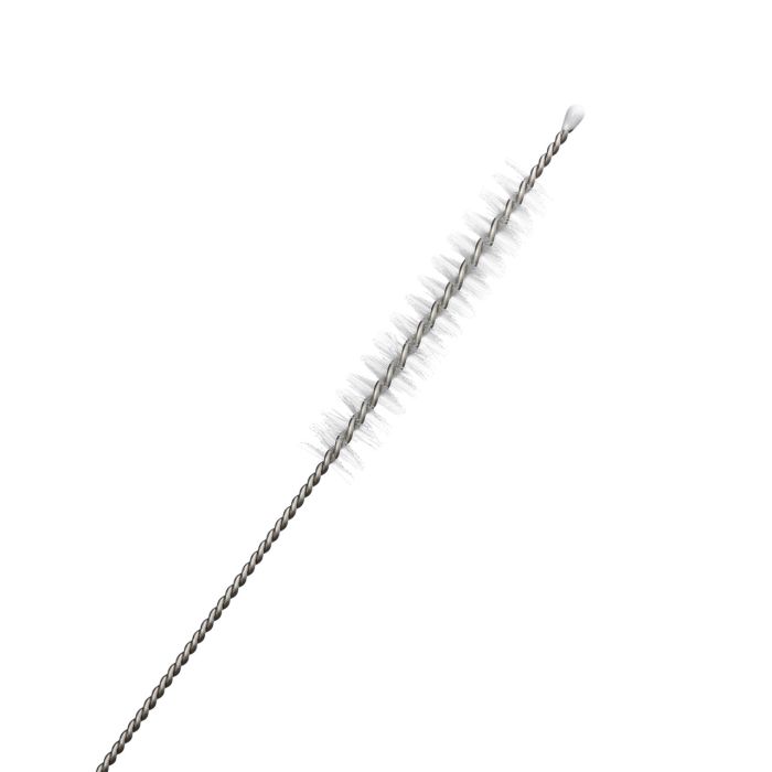 Набір багаторазових ложок-трубочок 6 шт для напоїв 19,5 см з щіткою Золотистий HP-20-56 (HP-20-56) - изображение 4