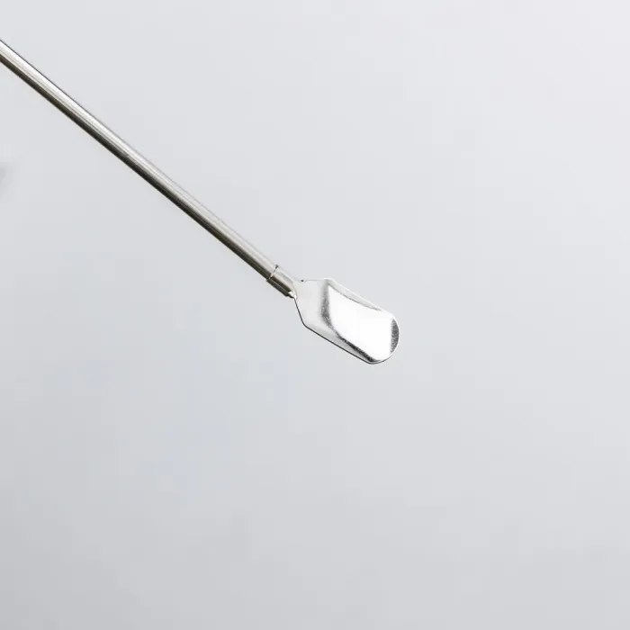 Набір багаторазових ложок-трубочок 6 шт для напоїв 22 см зі щіткою для миття з нержавіючої сталі Сірий (HP-20-19) - изображение 2