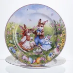 Набір обідніх тарілок Rabbit Family порцелянових  2штуки 25см  HP-7323-10  (HP-7323-10)