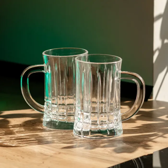 Набір пивних келихів 2 шт 310 мл зі скла HP-19-145 (HP-19-145) - зображення 5