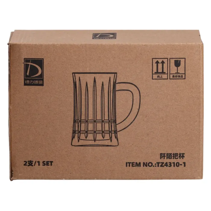 Набір пивних келихів 2 шт 310 мл зі скла HP-19-145 (HP-19-145) - зображення 6