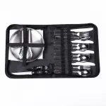 Набір посуду для пікніка на 4 особи 24 предмети Сріблястий HP-21-1 (HP-21-1)