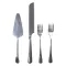 Набір приладів для подачі торта 4 предмети з нержавіючої сталі Сріблястий (HP-20-52)