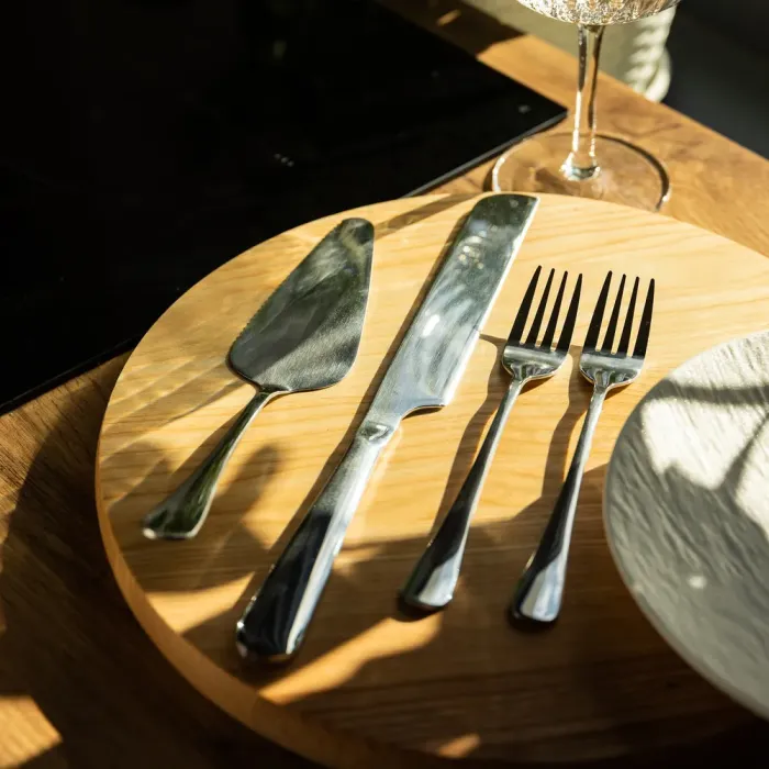 Набір приладів для подачі торта 4 предмети з нержавіючої сталі Сріблястий (HP-20-52) - зображення 5