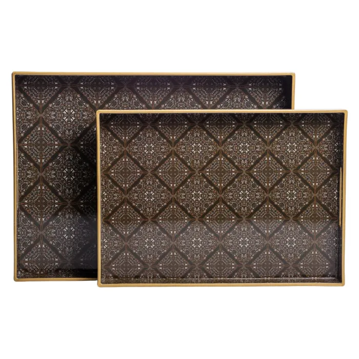 Набір прямокутних підносів для подачі їжі 2 (шт) 40×30×4 (см) HP-HK-14 (HP-HK-14) - зображення 3