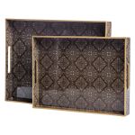 Набір прямокутних підносів для подачі їжі 2 (шт) 40×30×4 (см) HP-HK-14 (HP-HK-14)