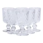 Набір чарок 6 шт по 50 мл скляні на ніжці HP-19-129 (HP-19-129)