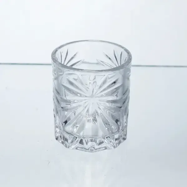 Набір чарок для настоянок Rocks Glass 6 штук по 75 мл з рельєфним візерунком HP-17-8 (HP-17-8) - зображення 3