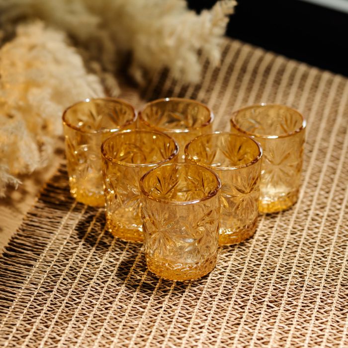 Набір чарок для віскі Shot glass 6 штук по 75 мл коричневий HP-17-39 (HP-17-39) - изображение 2