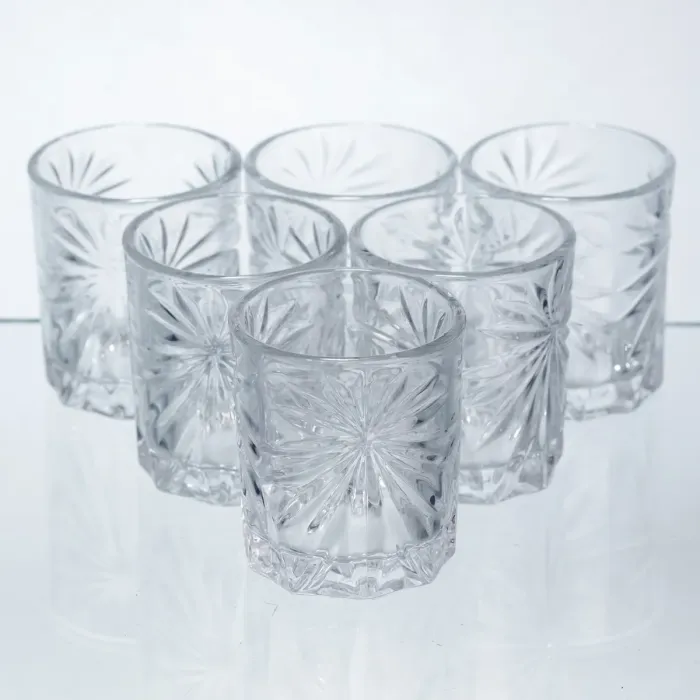 Набір чарок для віскі Shot glass 6 штук по 75 мл HP-17-34 (HP-17-34) - зображення 1