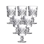 Набір чарок на ніжці 6 шт 60 мл скляні чарки для горілки, настоянки (HP-YH-42)