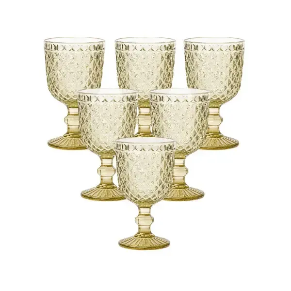Набір чарок на ніжці 6 шт 50 мл Золотистий HP-19-125 (HP-19-125) - изображение 1