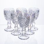 Набір чарок на ніжці 6 штук 50 мл для горілки наливки подарункові чарки скляні HP-19-178 (HP-19-178)