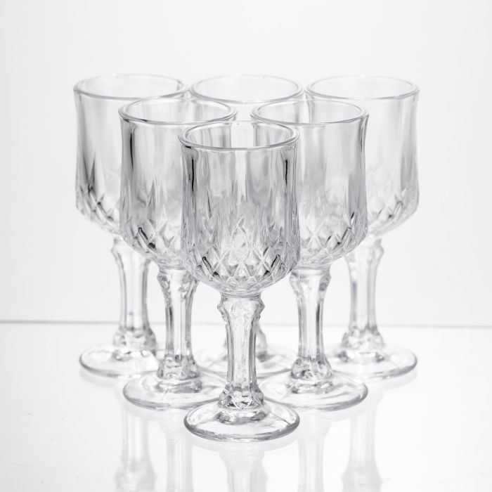 Набір чарок на ніжці Vintage Crystal для міцних напоїв 6 штук 50 мл Yiwu HP-34-75 (HP-34-75) - изображение 1