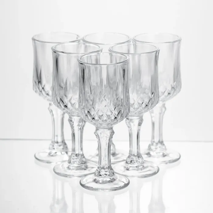 Набір чарок на ніжці Vintage Crystal для міцних напоїв 6 штук 50 мл Yiwu HP-34-75 (HP-34-75) - зображення 1