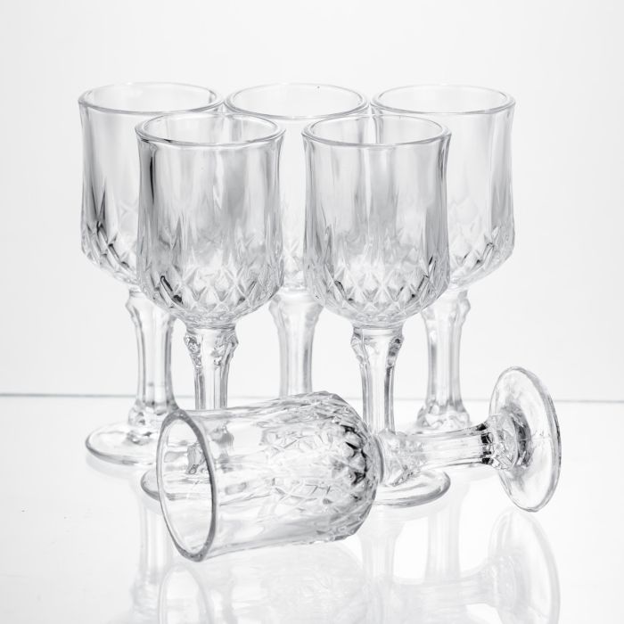 Набір чарок на ніжці Vintage Crystal для міцних напоїв 6 штук 50 мл Yiwu HP-34-75 (HP-34-75) - изображение 3