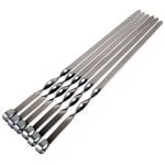 Набір шампурів 6 штук із нержавіючої сталі 55x1 см BQ-19 (BQ-19)