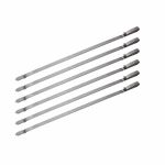 Набір шампурів для бічного пальника гриля SANTOS, з нержавіючої сталі, вітрозахист, набір 6 шт. 890956