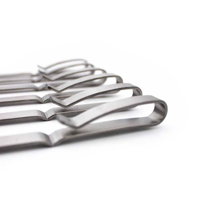 Набір шампурів для бічного пальника гриля SANTOS, з нержавіючої сталі, вітрозахист, набір 6 шт. 890956 - зображення 3