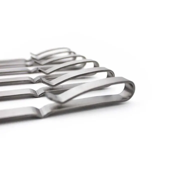 Набір шампурів для бічного пальника гриля SANTOS, з нержавіючої сталі, вітрозахист, набір 6 шт. 890956 - зображення 3