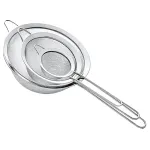 Набір ситечок 3 штуки для чаю круп та борошна 8,10 та 12 см з нержавіючої сталі (HP-19-12)