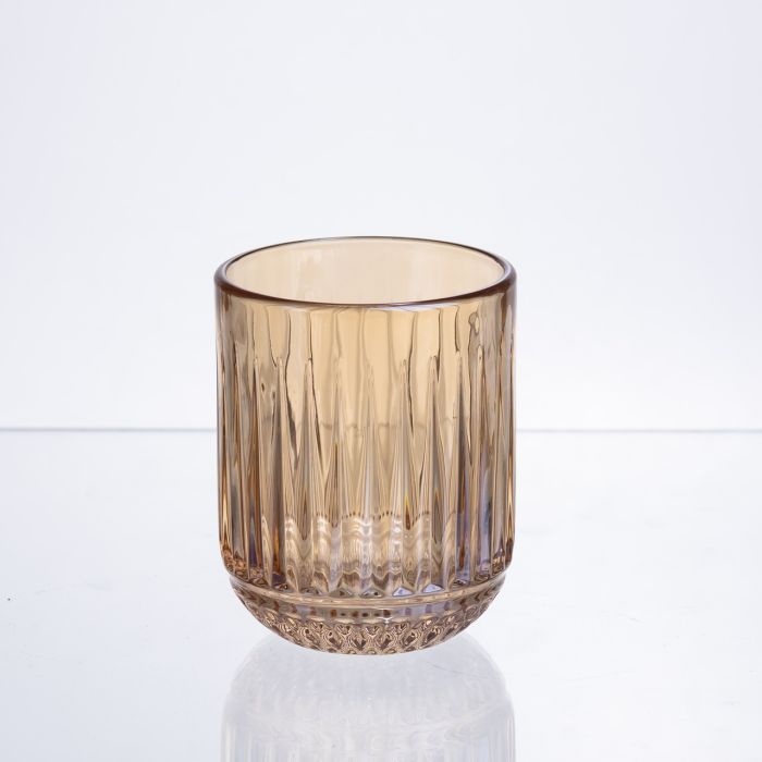 Набір склянок 6 штук 250 мл із товстогого скла бурштиновий HP-19-248 (HP-19-248) - зображення 3