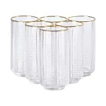 Набір з 6 склянок, 400 мл, для лимонаду, води, соку та коктейлів. (HP-16-12)