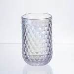 Набір склянок 6 штук по 400 мл із товстогого скла рельєфні rainbow HP-19-255 (HP-19-255)