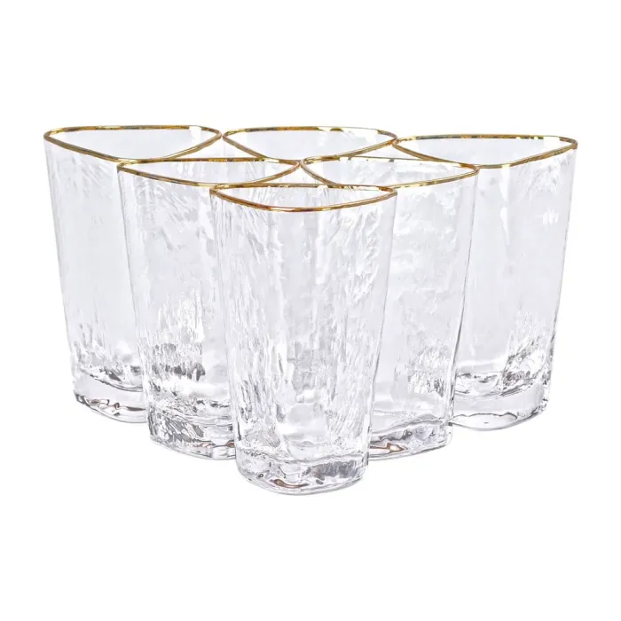 Набор из 6 стаканов, 450 мл для лимонада, воды, сока и коктейлей. (HP-16-25) - изображение 1