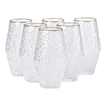 Набір з 6 склянок, 600 мл, для лимонаду, води, соку та коктейлів. (HP-16-2)