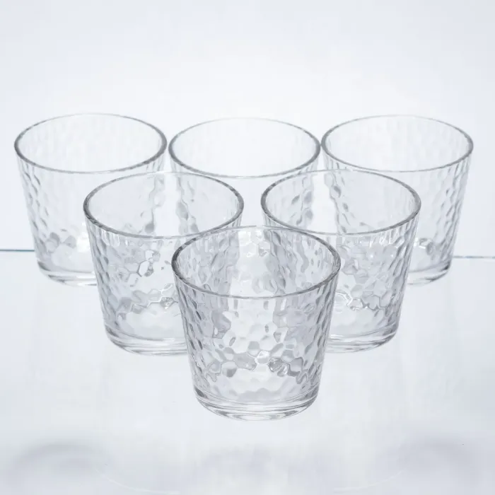 Набір склянок для напоїв Textured Tumbler 6 штук по 140 мл HP-17-17 (HP-17-17) - зображення 1