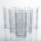 Набір склянок Geometric Glass 6 штук по 300 мл з рельєфним візерунком HP-17-3 (HP-17-3)