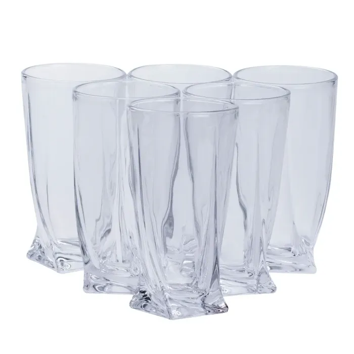 Набор высоких стаканов по 400 мл для лимонадов, воды, сока коктейлей (HP1605) - изображение 2