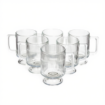 Набір скляних чашок 300 мл (6 шт) з рифленого скла HP-19-L7 (HP-19-L7)