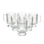Набір скляних чашок 300 мл (6 шт) з рифленого скла HP-19-L7 (HP-19-L7)