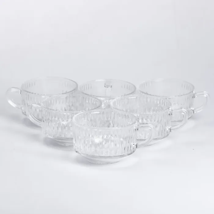 Набір скляних чашок 6 штук по 270 мл (HP-YH-10C2) - зображення 2