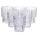 Набір скляних склянок 6 (шт) 200 (мл) для лимонадів, соку, води, коктейлів склянки з товстого скла HP-19-178-3 (HP-19-178-3)