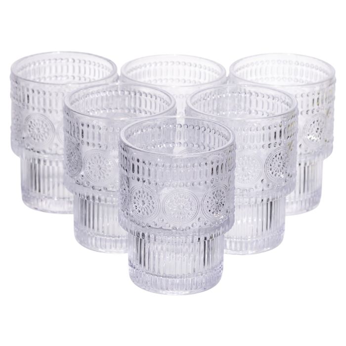 Набір скляних склянок 6 (шт) 200 (мл) для лимонадів, соку, води, коктейлів склянки з товстого скла HP-19-178-3 (HP-19-178-3) - изображение 1