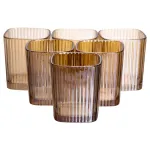 Набір склянок 6 (шт) 250 (мл) для лимонадів, соку, води, коктейлів Коричневий HP-19-AY-5 (HP-19-AY-5)