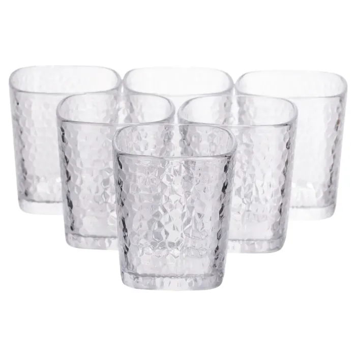 Набір склянок 6 (шт) 250 (мл) для лимонадів, соку, води, коктейлів Прозорий HP-19-AY-1 (HP-19-AY-1) - зображення 1