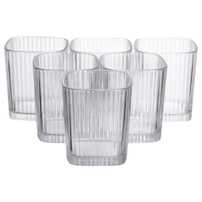 Набір склянок 6 (шт) 250 (мл) для лимонадів, соку, води, коктейлів Прозорий HP-19-AY-2 (HP-19-AY-2) - изображение 1