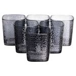 Набір скляних склянок 6 (шт) 250 (мл) для лимонадів, соку, води, коктейлів Сірий HP-19-AY-4 (HP-19-AY-4)