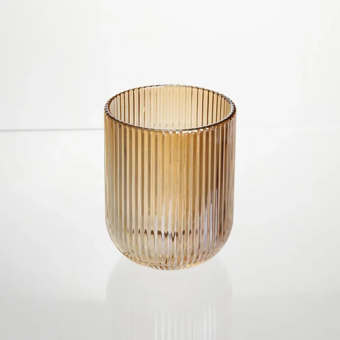 Набір скляних стаканів 6 штук 250 мл універсальних Коричневий Yiwu HP-19-196 (HP-19-196) - изображение 2