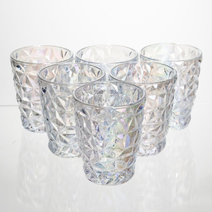 Набір скляних склянок 6 штук 250 мл для лимонадів соку води коктейлів склянки скляні для напоїв HP-19-176 (HP-19-176) - изображение 1