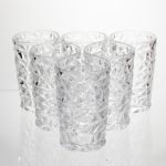 Набір скляних склянок 6 штук 350 мл для лимонадів соку води коктейлів склянки скляні для напоїв HP-19-167 (HP-19-167)