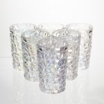 Набір скляних склянок 6 штук 350 мл для лимонадів соку води коктейлів склянки скляні для напоїв HP-19-175 (HP-19-175)