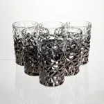 Набір склянок 6 штук 350 мл для лимонадів соку води коктейлів склянки скляні для напоїв Сірий HP-19-183 (HP-19-183)