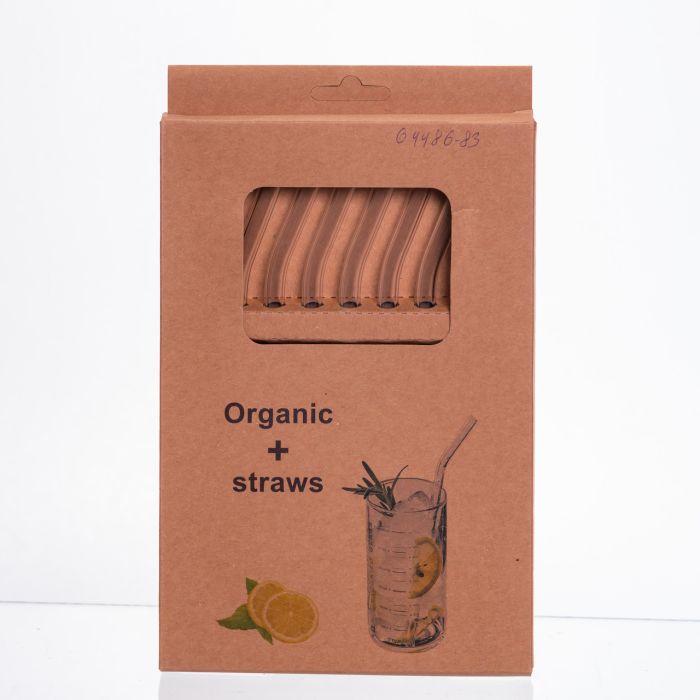 Набір скляних соломинок із щіточкою, багаторазові трубочки для коктейлів напоїв (8+1) 64486-83 (64486-83) - изображение 2